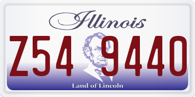 IL license plate Z549440