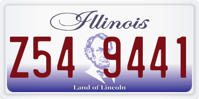 IL license plate Z549441