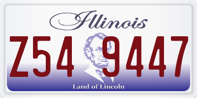 IL license plate Z549447