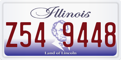 IL license plate Z549448