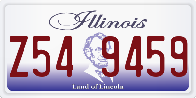 IL license plate Z549459