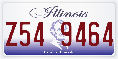 IL license plate Z549464