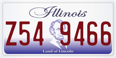 IL license plate Z549466