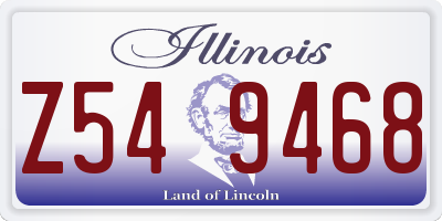 IL license plate Z549468