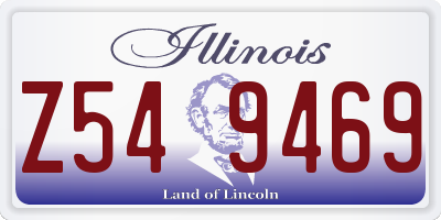 IL license plate Z549469