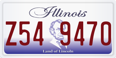 IL license plate Z549470