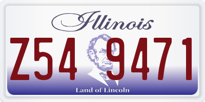 IL license plate Z549471