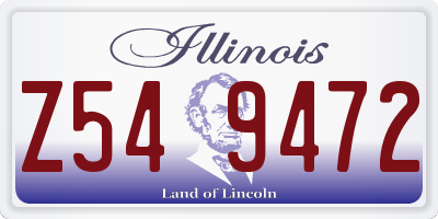 IL license plate Z549472
