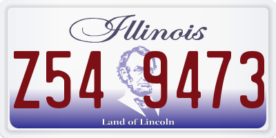 IL license plate Z549473