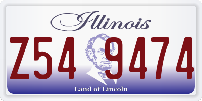 IL license plate Z549474