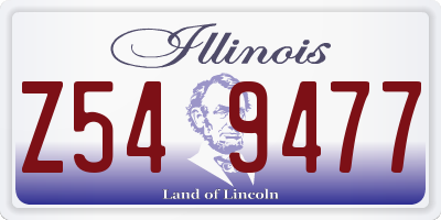 IL license plate Z549477