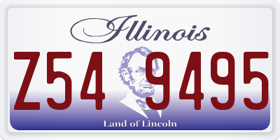 IL license plate Z549495