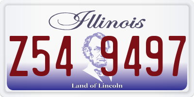 IL license plate Z549497