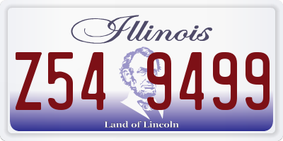 IL license plate Z549499