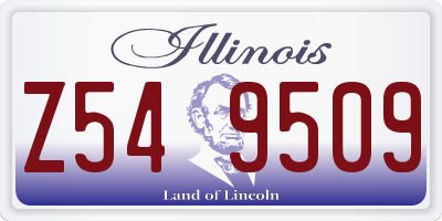 IL license plate Z549509