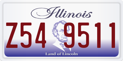 IL license plate Z549511