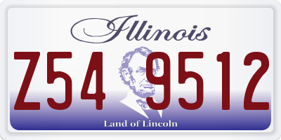 IL license plate Z549512