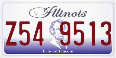 IL license plate Z549513