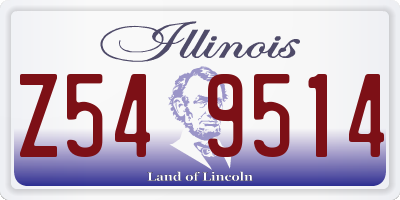 IL license plate Z549514
