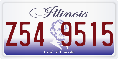 IL license plate Z549515