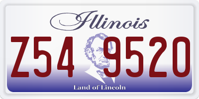 IL license plate Z549520