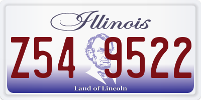 IL license plate Z549522