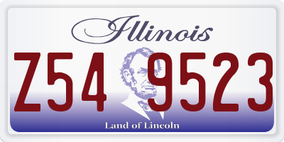 IL license plate Z549523