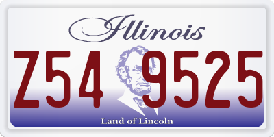 IL license plate Z549525