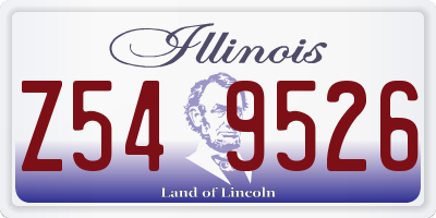 IL license plate Z549526
