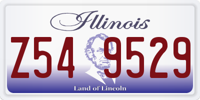 IL license plate Z549529