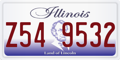 IL license plate Z549532