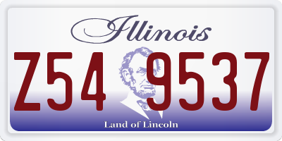 IL license plate Z549537