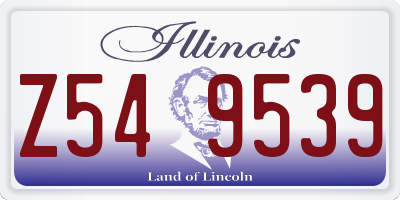 IL license plate Z549539
