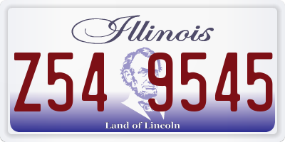 IL license plate Z549545