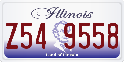 IL license plate Z549558