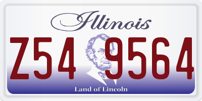 IL license plate Z549564