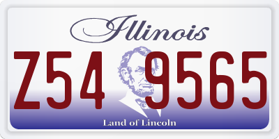 IL license plate Z549565