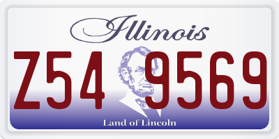 IL license plate Z549569