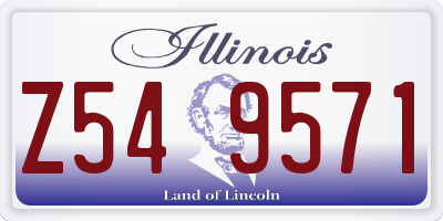 IL license plate Z549571