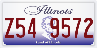IL license plate Z549572