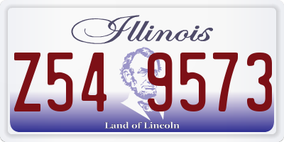 IL license plate Z549573