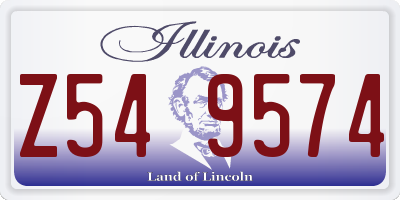 IL license plate Z549574