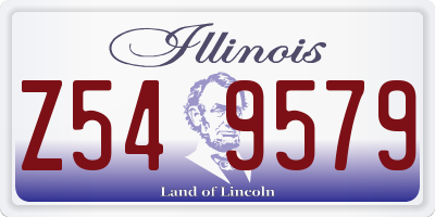 IL license plate Z549579