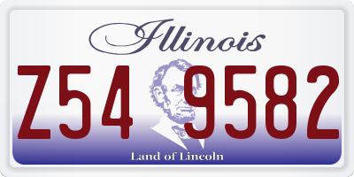 IL license plate Z549582