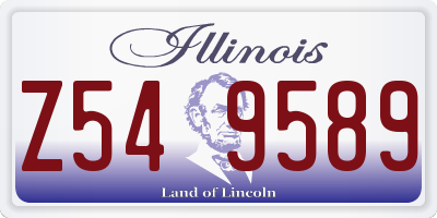 IL license plate Z549589