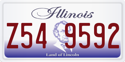 IL license plate Z549592