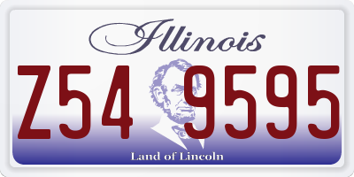IL license plate Z549595