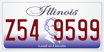 IL license plate Z549599