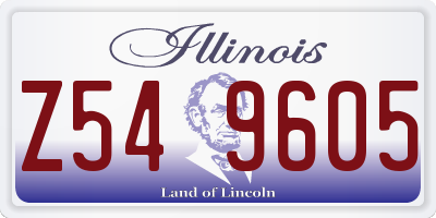 IL license plate Z549605
