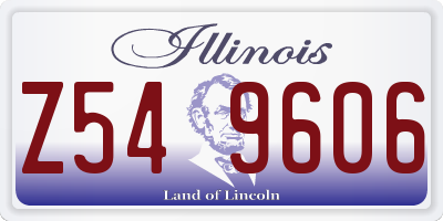 IL license plate Z549606